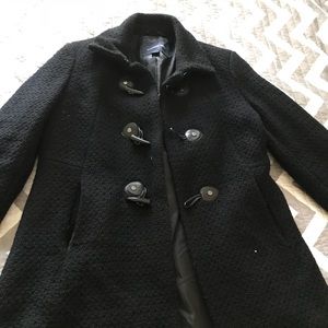 Black wool Landsend coat
